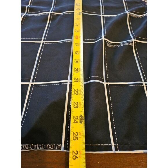 Vintage Southpole Boys Teens Shirt Button Down Blue Plaid Logo Sz Medium 12-14 - Picture 8 of 8